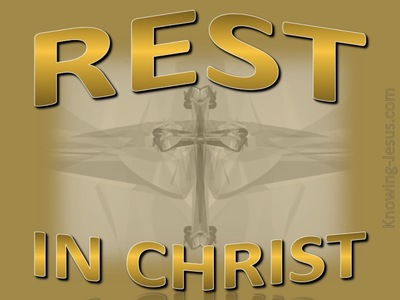 Rest In Christ (gold)